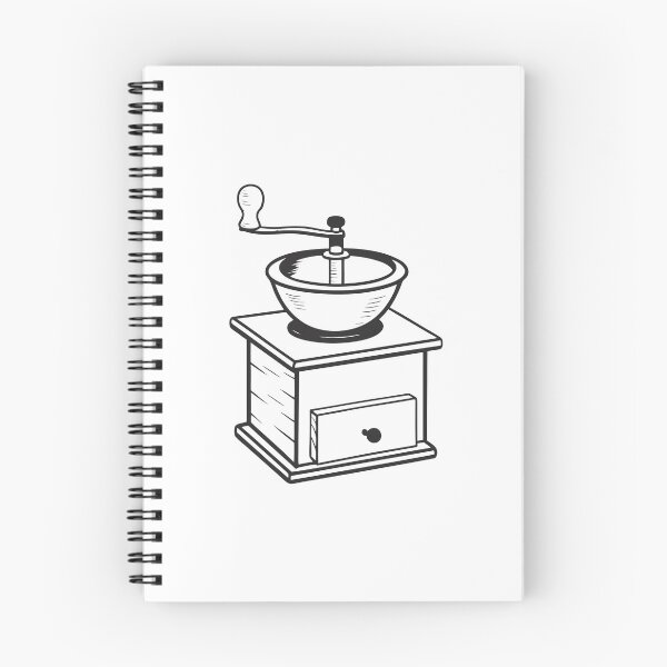 Item preview, Coffee Grinder Natural 2 Line Art Gift designed and sold by OneLine Studio.
