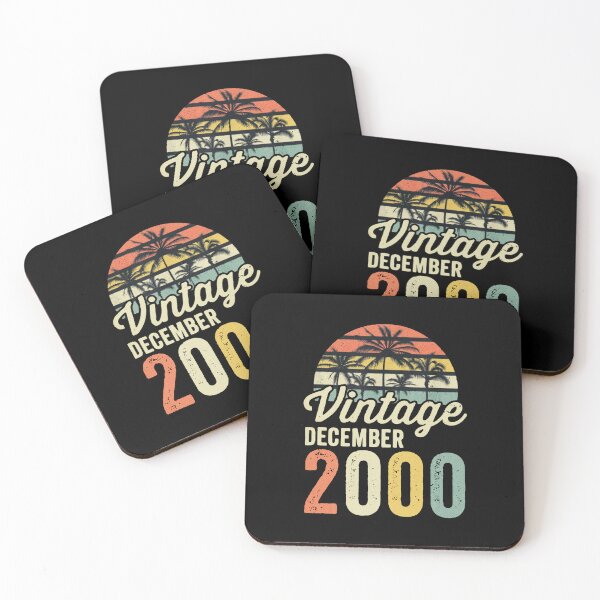 Item preview, Vintage December 2000 25th Birthday Palm Trees Sunset Art designed and sold by remamijo.