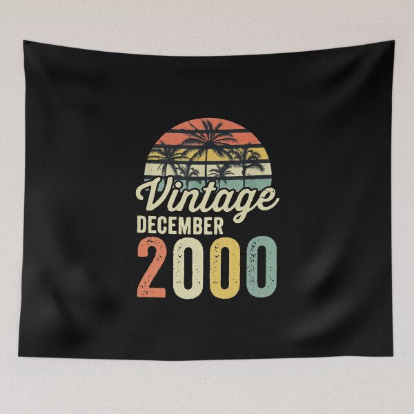 Item preview, Vintage December 2000 25th Birthday Palm Trees Sunset Art designed and sold by remamijo.