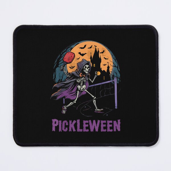 Item preview, Spooky Dink Scary Pickleween Skeleton Goth Pickleball Player designed and sold by ZariahNey.