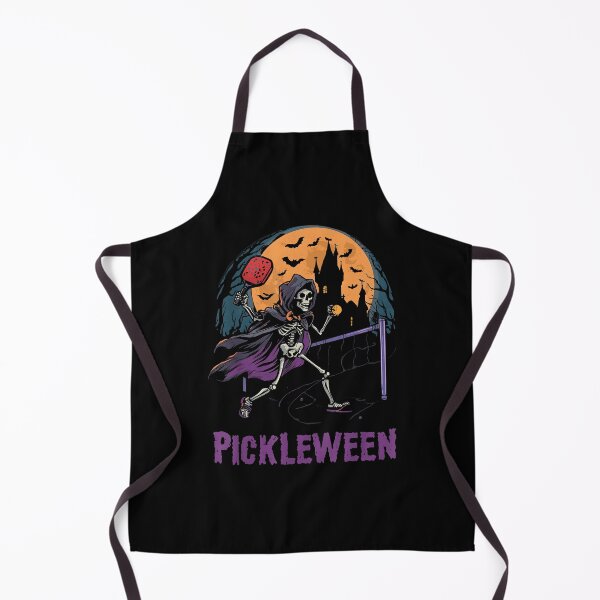 Item preview, Spooky Dink Scary Pickleween Skeleton Goth Pickleball Player designed and sold by ZariahNey.