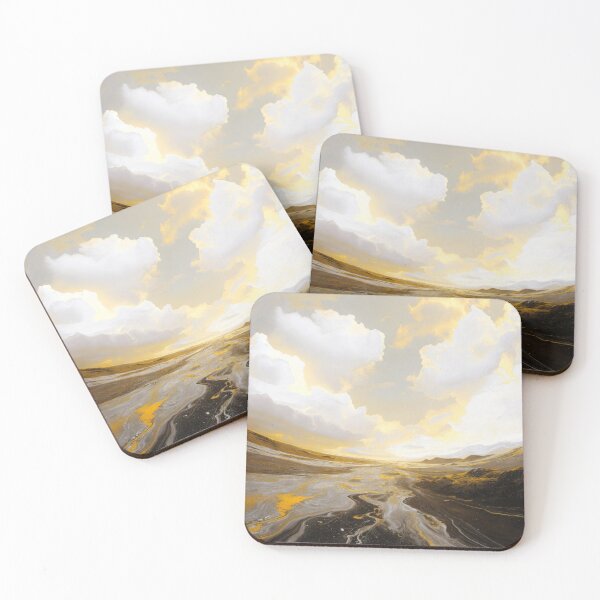 Item preview, Gold Marble River & Gold Sky designed and sold by W Designs.