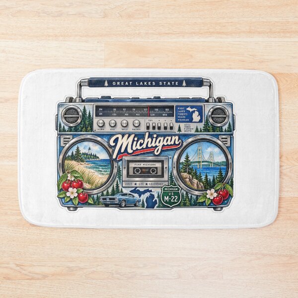 Item preview, Michigan Gen X Boom Box designed and sold by Whimspired By Paxx.