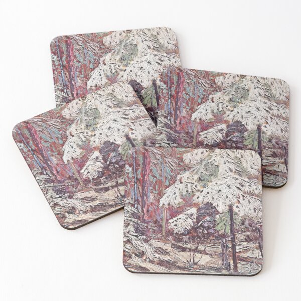 Item preview, Snow in the woods 1916 designed and sold by VeilOfPigments.