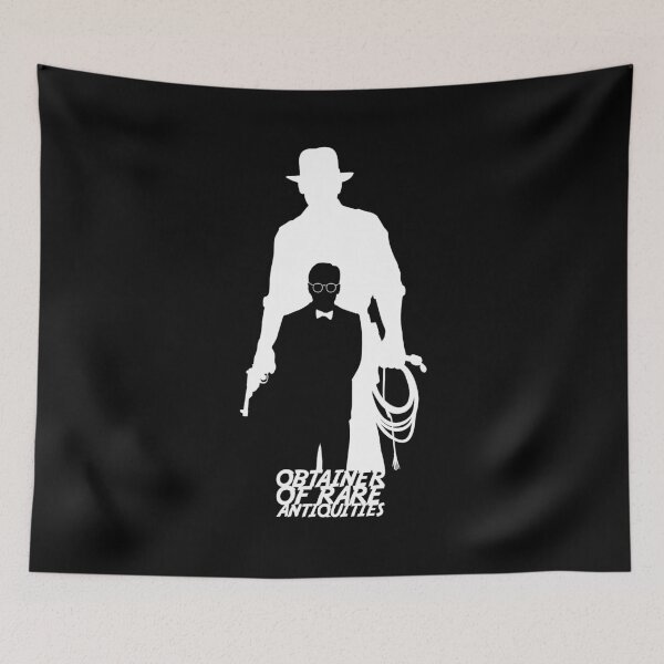 Item preview, Obtainer Of Rare Antiquities Adventurer Archaeologist Silhouette Art designed and sold by remamijo.