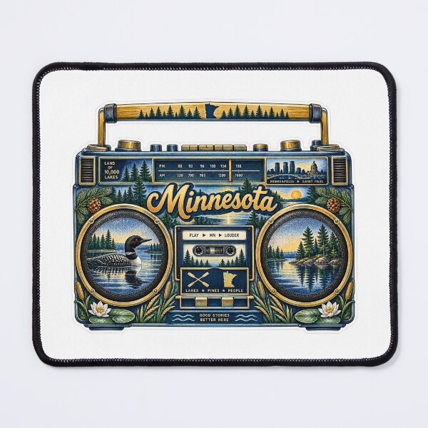 Item preview, Minnesota Gen X Boom Box designed and sold by Whimspired By Paxx.