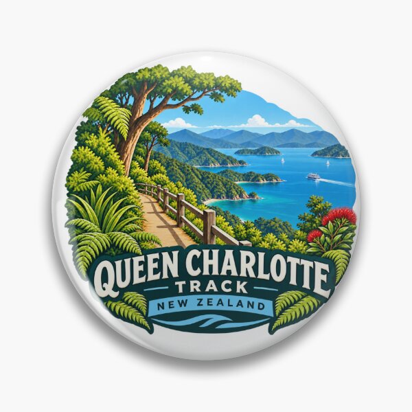Item preview, Queen Charlotte Track, New Zealand - Coastal Hiking designed and sold by Myra365Art.