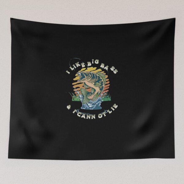 Item preview, I Like Big Bass Fishing Sunset Retro designed and sold by RolandoHam.