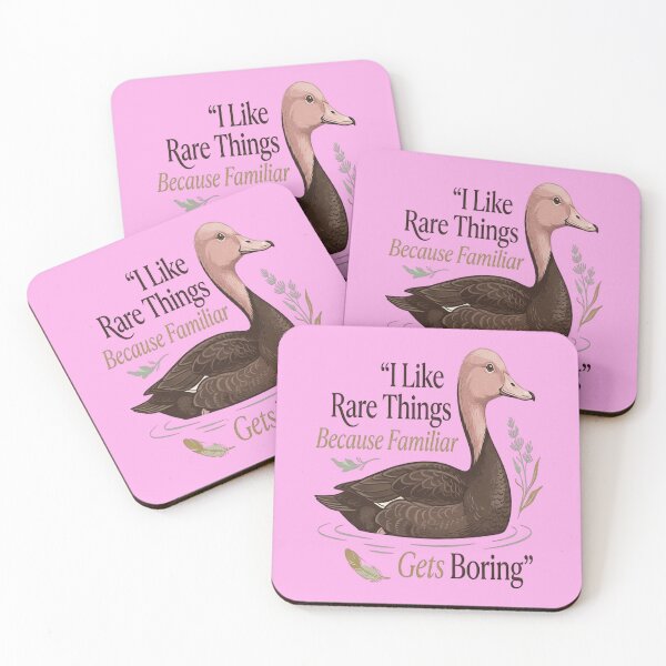 Item preview, Pink-headed Duck - I Like Rare Things Because Familiar Gets Boring designed and sold by Max Store.