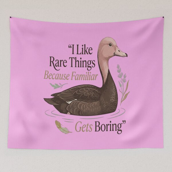 Item preview, Pink-headed Duck - I Like Rare Things Because Familiar Gets Boring designed and sold by Max Store.