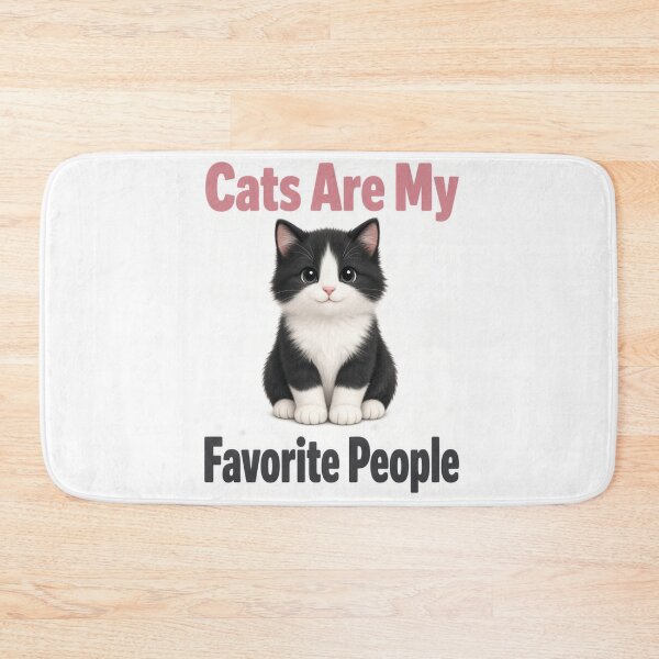 Item preview, Cats Are My Favorite People Funny Cat Lover T-Shirt designed and sold by FakePeopleSuck.