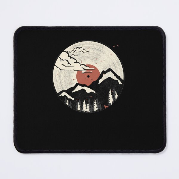 Item preview, Retro Vinyl Record Mountain Sunset Forest designed and sold by RolandoHam.