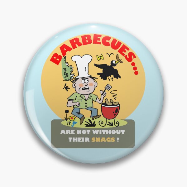 Item preview, Humorous Cartoon Barbecue Sausage Sizzle design designed and sold by Al Benge - NZ & Australian Art.