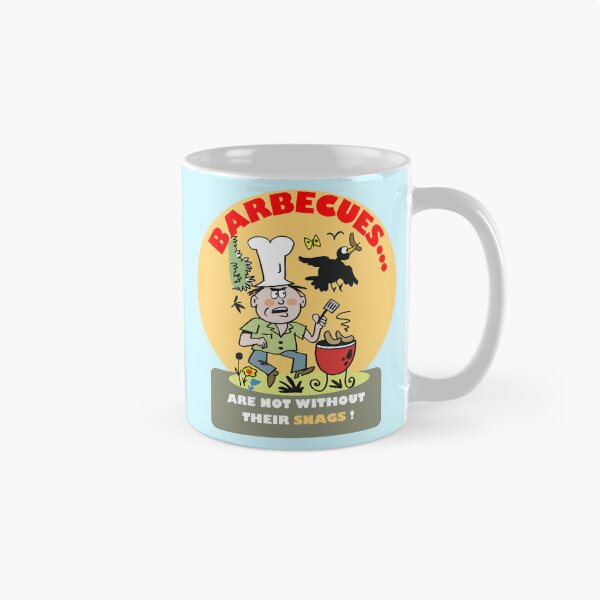Item preview, Humorous Cartoon Barbecue Sausage Sizzle design designed and sold by Al Benge - NZ & Australian Art.
