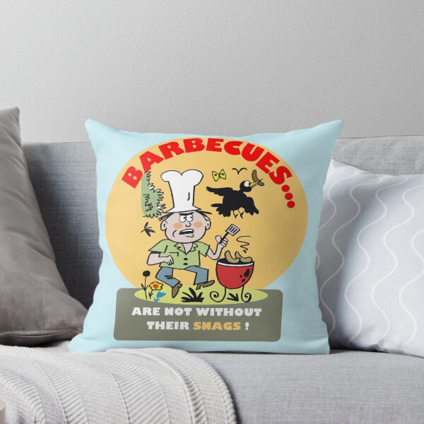 Item preview, Humorous Cartoon Barbecue Sausage Sizzle design designed and sold by Al Benge - NZ & Australian Art.