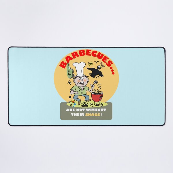 Item preview, Humorous Cartoon Barbecue Sausage Sizzle design designed and sold by Al Benge - NZ & Australian Art.