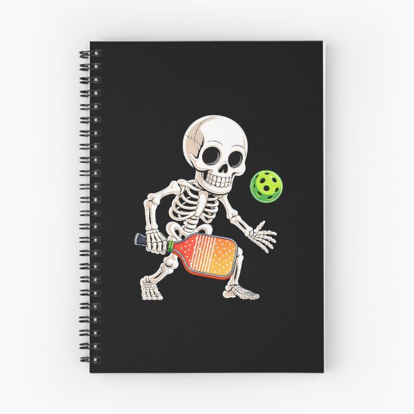Item preview, Spooky Dink Skeleton Playing Pickle Ball Halloween designed and sold by ZariahNey.