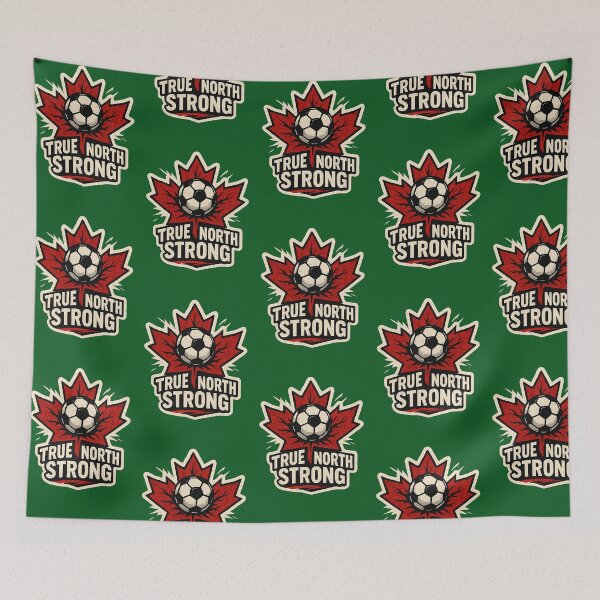 Item preview, True North Strong Soccer Emblem 233 designed and sold by Tinycraftyalien.