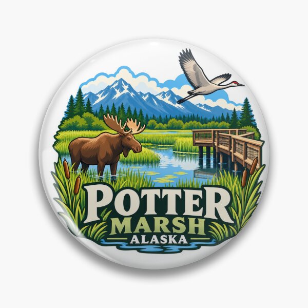 Item preview, Potter Marsh, Alaska designed and sold by Myra365Art.