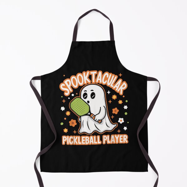 Item preview, Spooky Dink Spooktacular Pickleball Player Ghost Pumpkin designed and sold by ZariahNey.