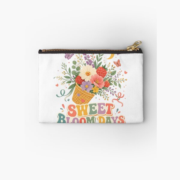 Item preview, Sweet Bloom Days Floral Strawberry Bouquet Pastel Cottagecore Art Design designed and sold by inkoutninja.
