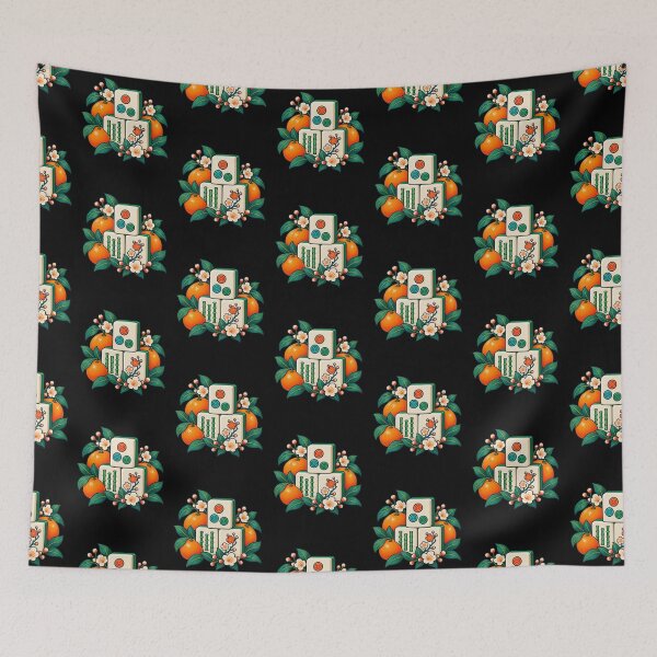 Item preview,  Mahjong Beginner Club – Colorful Botanical Tile Art designed and sold by Georain.