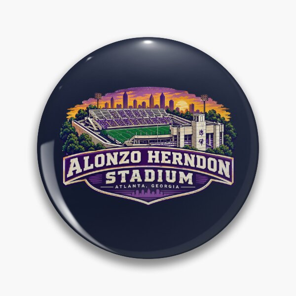 Item preview, Alonzo Herndon Stadium Atlanta Georgia Vintage Skyline Artwork designed and sold by Apex & Anthem .