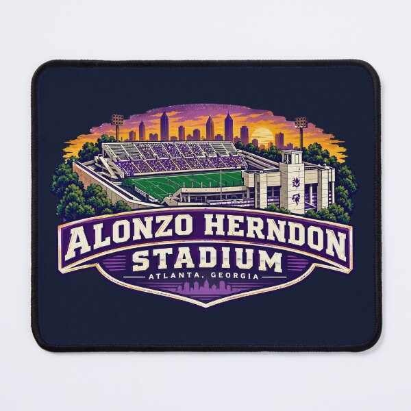 Item preview, Alonzo Herndon Stadium Atlanta Georgia Vintage Skyline Artwork designed and sold by Apex & Anthem .
