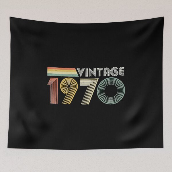 Item preview, Vintage 1970 Retro Rainbow Multi Colored Lines Birthday Art designed and sold by remamijo.