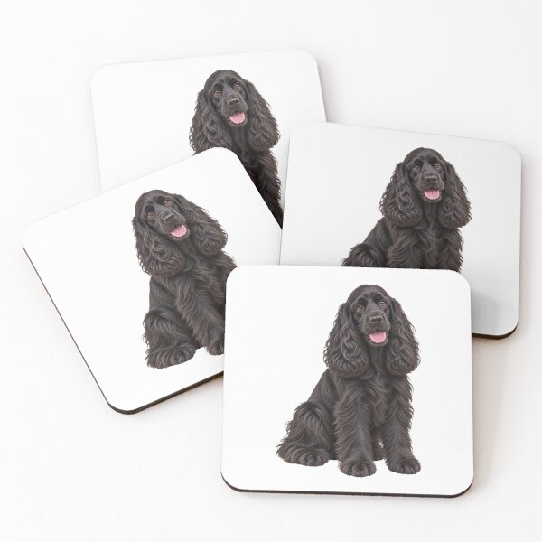 Item preview, Cocker Spaniel Black Dog designed and sold by BackgroundND.