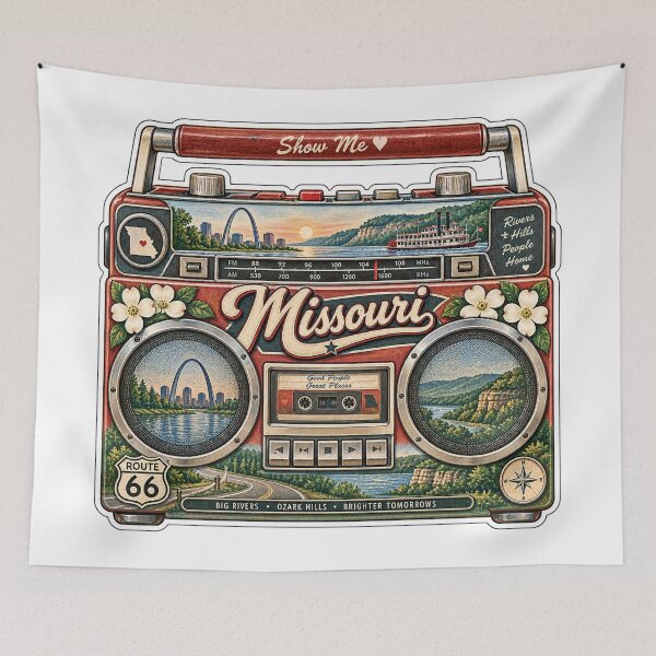 Item preview, Missouri Gen X Boom Box designed and sold by Whimspired By Paxx.