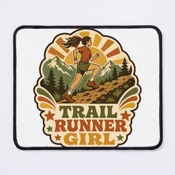Item preview, Trail Running Gift - Trail Runner Girl designed and sold by RedRubyBubble.