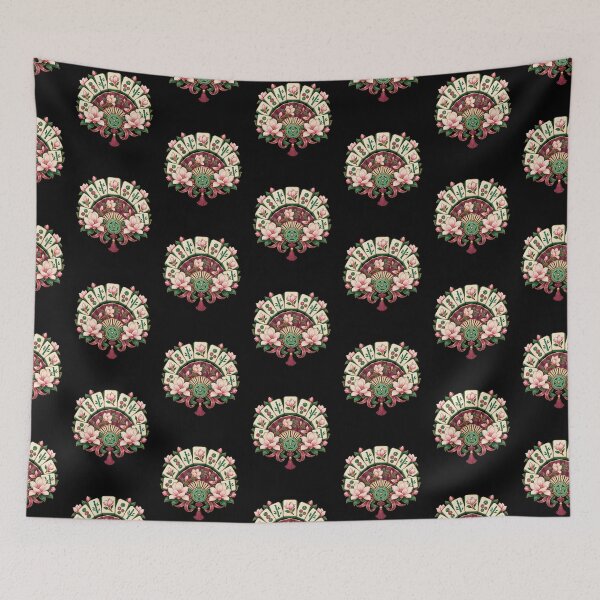 Item preview, Mahjong Beginner Club – Colorful Botanical Tile Art designed and sold by Georain.