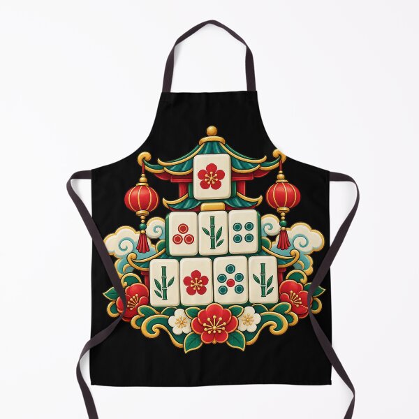 Item preview, Mahjong Beginner Club – Colorful Botanical Tile Art designed and sold by Georain.