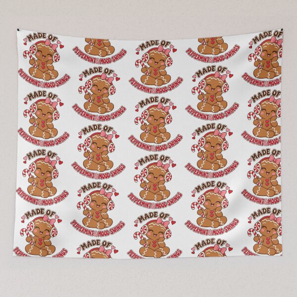 Item preview, Peppermint and Mood Swings Funny Gingerbread designed and sold by skyartdesign.