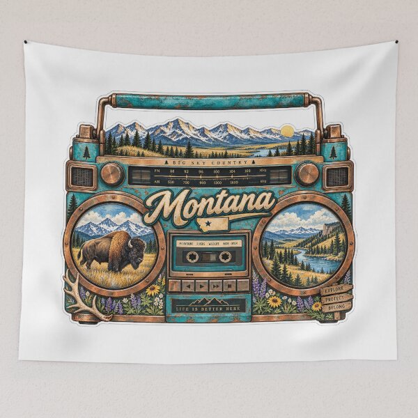 Item preview, Montana Gen X Boom Box designed and sold by Whimspired By Paxx.