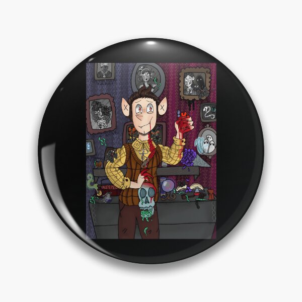 Item preview, Whimsical Eccentric Character Holding Heart and Skull designed and sold by Fibi-studio.
