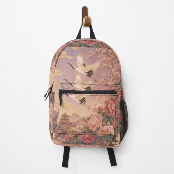 Item preview, Two Crane in Magnolia Pink Cloud designed and sold by atanasiaslivert.