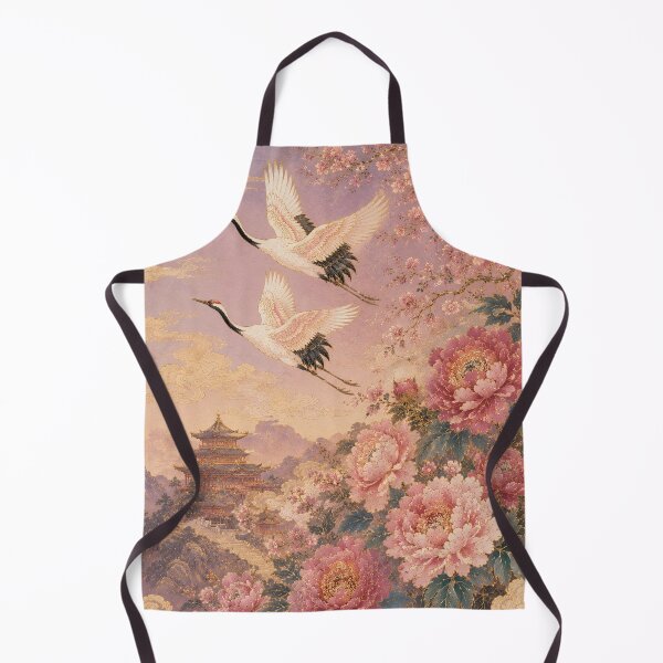 Item preview, Two Crane in Magnolia Pink Cloud designed and sold by atanasiaslivert.