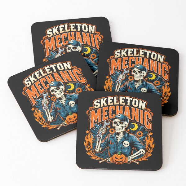 Item preview, Skeleton Mechanic Halloween Wrench Auto designed and sold by netimdomains.