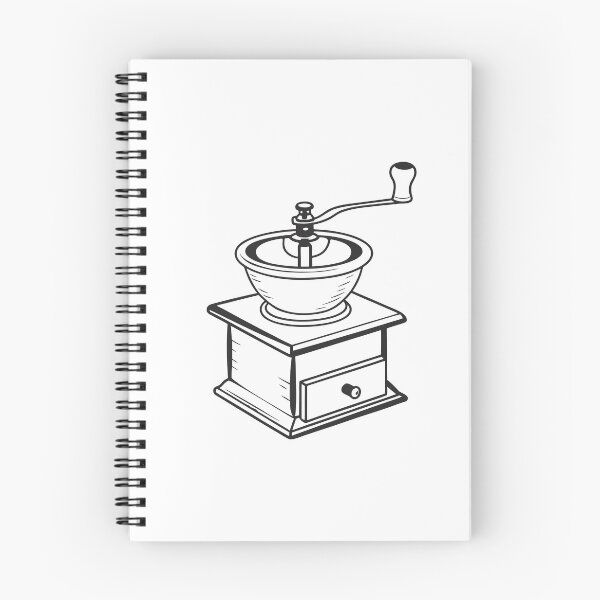 Item preview, Coffee Grinder Elegant 2 Line Art Gift designed and sold by OneLine Studio.