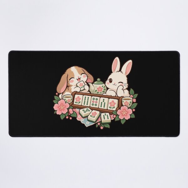 Item preview, Mahjong Game Night – Cute Animal Tile Club designed and sold by Georain.