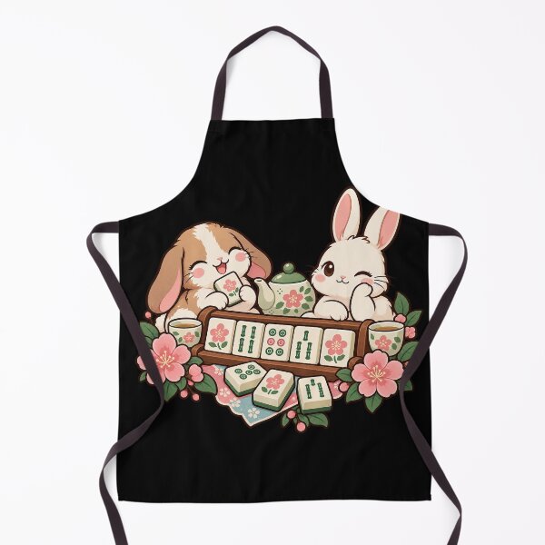 Item preview, Mahjong Game Night – Cute Animal Tile Club designed and sold by Georain.