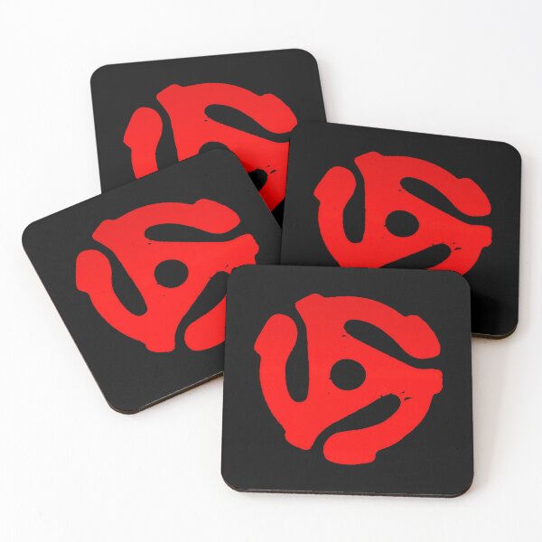 Item preview, Classic Red Vinyl Record 45 RPM Adapter Insert Art designed and sold by remamijo.