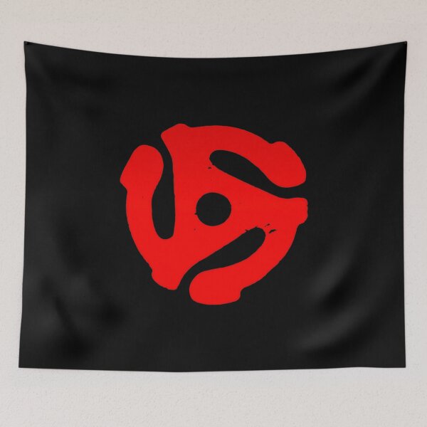 Item preview, Classic Red Vinyl Record 45 RPM Adapter Insert Art designed and sold by remamijo.