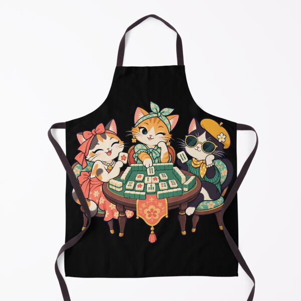 Item preview,  Mahjong Game Night – Cute Animal Tile Club designed and sold by Georain.