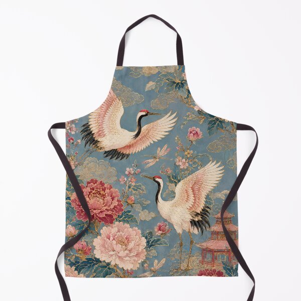 Item preview, Golden Cranes Among Peonies  designed and sold by atanasiaslivert.