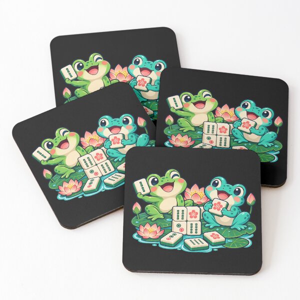 Item preview, Mahjong Game Night – Cute Animal Tile Club designed and sold by Georain.