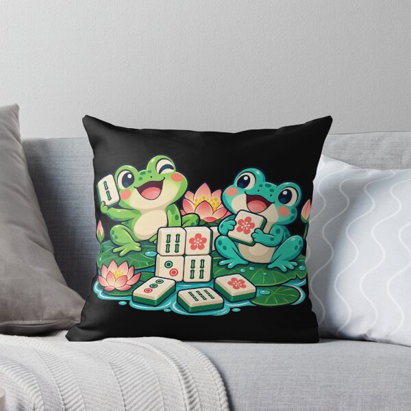 Item preview, Mahjong Game Night – Cute Animal Tile Club designed and sold by Georain.