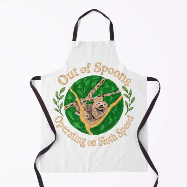 Item preview, Out of Spoons Sloth – Spoon Theory, Chronic Illness & Rest designed and sold by newsuept25.art.